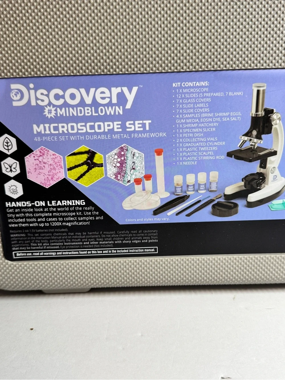 Discovery Mindblown Microscope Set - Grey/Black